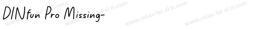 DINfun Pro Missing字体转换